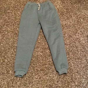 Sage green Sherpa joggers